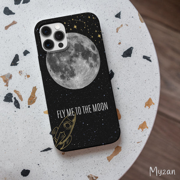 AC090 - To The Moon - Aesthetic Mobile Case - Myzan