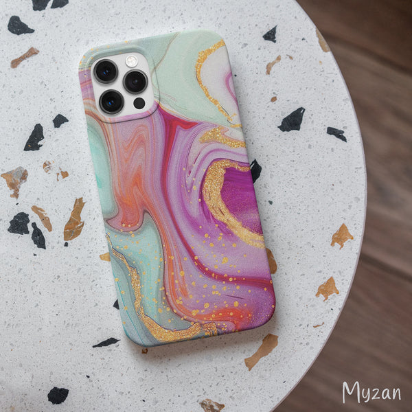 AC096 - Abstract Marble Mobile Case - Myzan