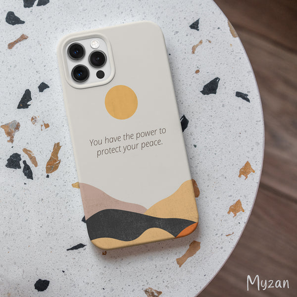 AC101 - Protect Your Peace - Quotation Mobile Case - Myzan