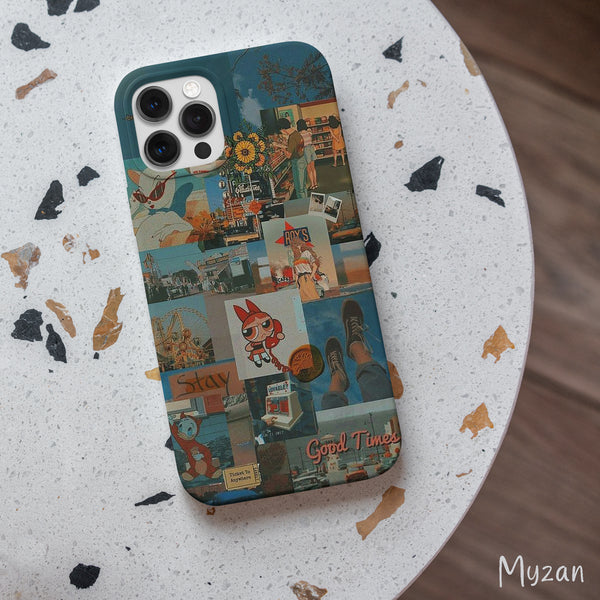 AC108 - Retro Collage - Aesthetic Mobile Case - Myzan