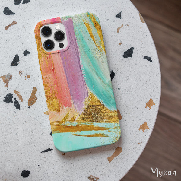 AC015 - Multicolor Marble Mobile Case - Myzan