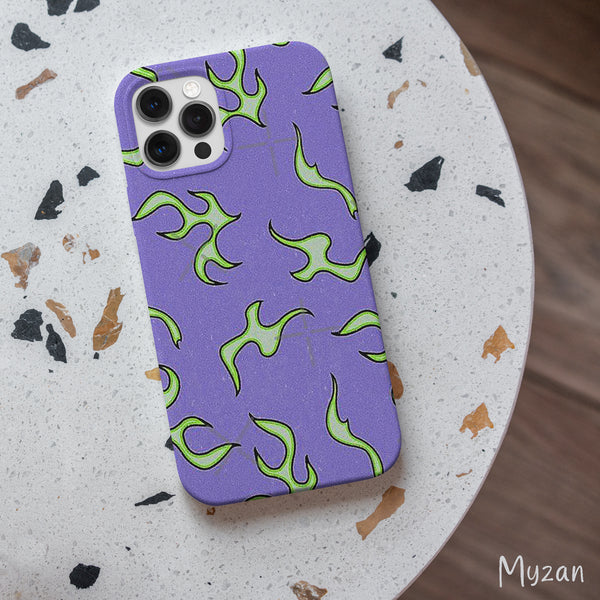 RC075 - Purple Flame - Aesthetic Mobile Case