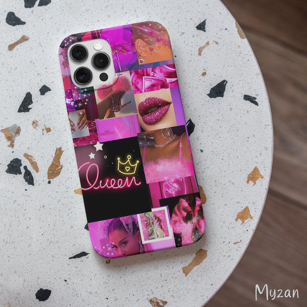 RC076 - Pink Aesthetic Collage Mobile Case
