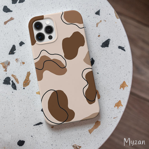 RC079 - Brown Aesthetic Mobile Case