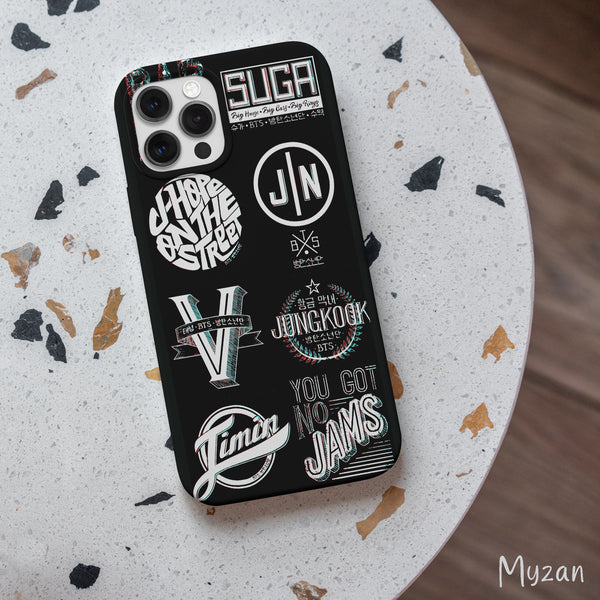 BTS030 - BTS Members Logos - BTS Mobile Case