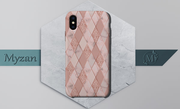 MC004 - Pink Marble Mobile Case