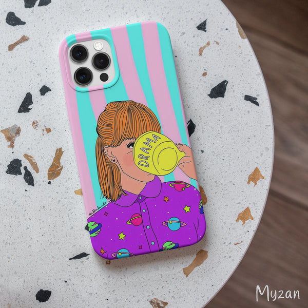 RC088 - Drama Queen - Abstract Girl Mobile Case