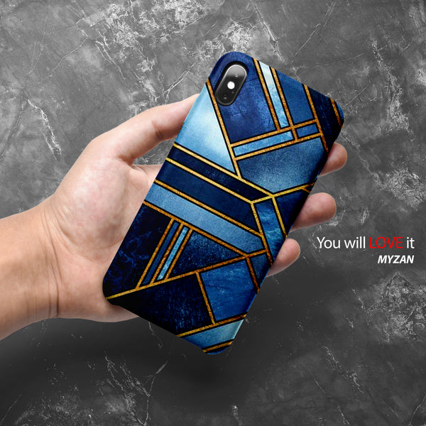 MC009 - Blue Abstract Marble Mobile Case