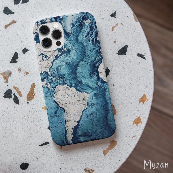 RC093 - World Map - Travel Mobile Case