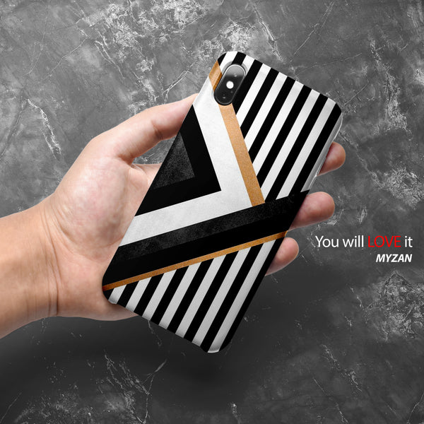 MC010 - Black & White Marble Mobile Case