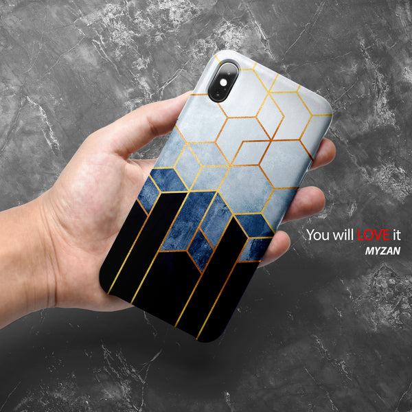 MC012 - Hexagonak Marble Mobile Case