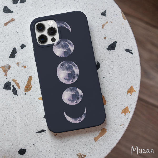 AC062 - Moon Phases Aesthetic Mobile Case - Myzan