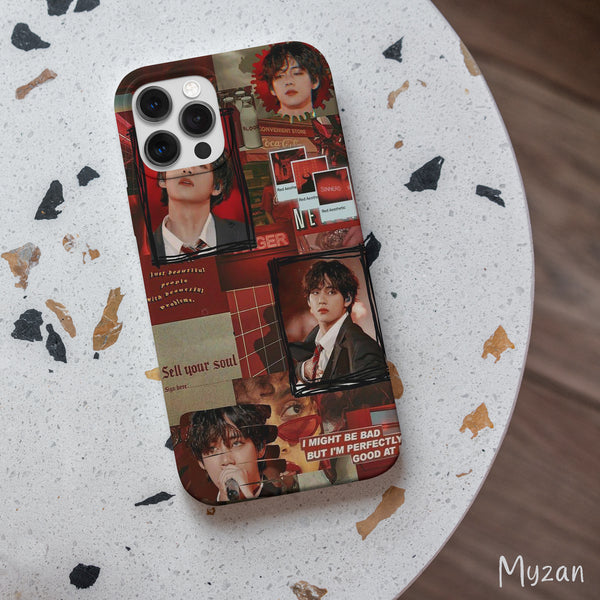 BTS071 - Red Aesthetic - BTS Mobile Case