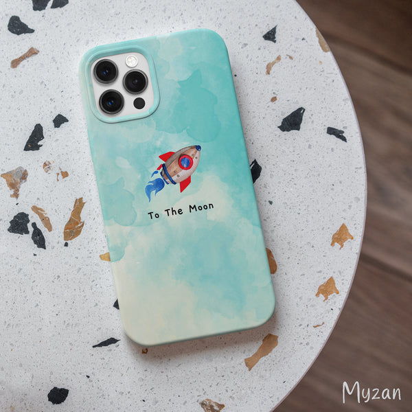 AC071 - To The Moon - QuotationMobile Case - Myzan