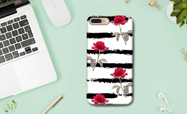 RC007 - Bright Red Flower Mobile Case - Myzan