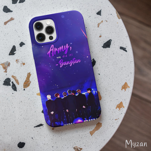 BTS008 - Purple Aesthetic -  BTS Mobile Case