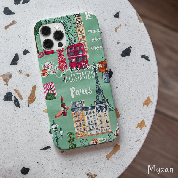 AC006 - Travel Map Mobile Case - Myzan