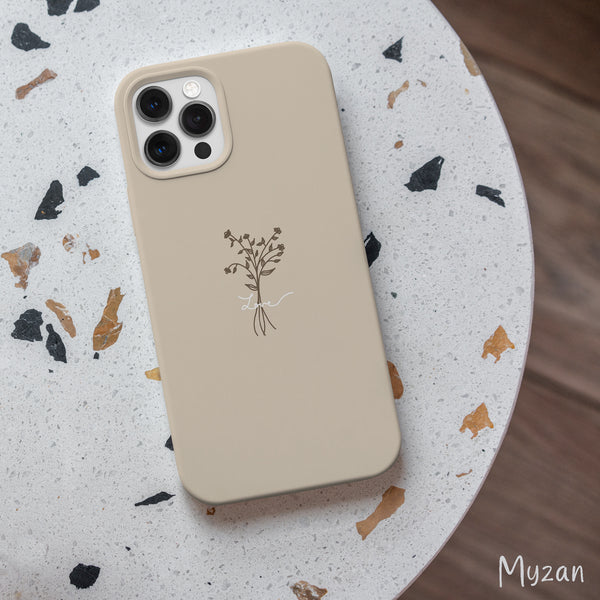 AC129 - Love - Floral Mobile Case