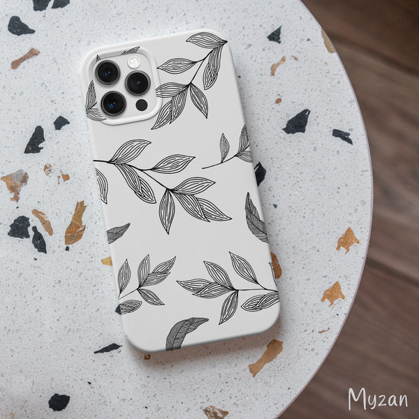 AC134 - Leaf pattern - Floral Mobile Case