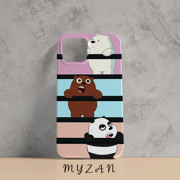 AC140 - Three Lazy Bear - Aesthetic Mobile Case