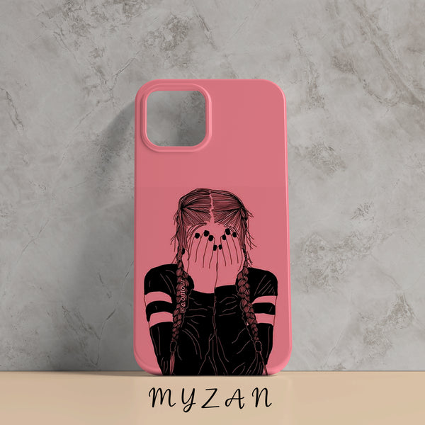 AC148 - Shy Girl - Aesthetic Girl Mobile Case