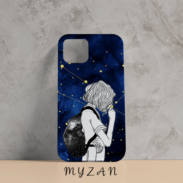 AC157 - Galaxy Girl Aesthetic Mobile Case