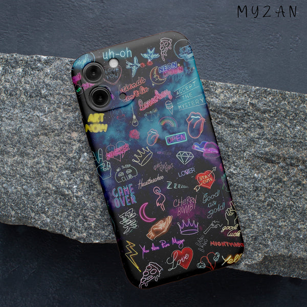 AC184 - Aesthetic Neon Pattern Mobile Case