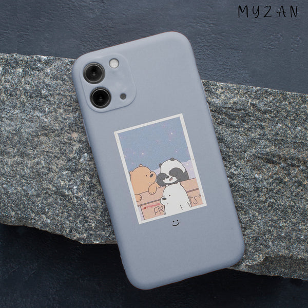 AC185 - Panda Polaroid Aesthetic Mobile Case