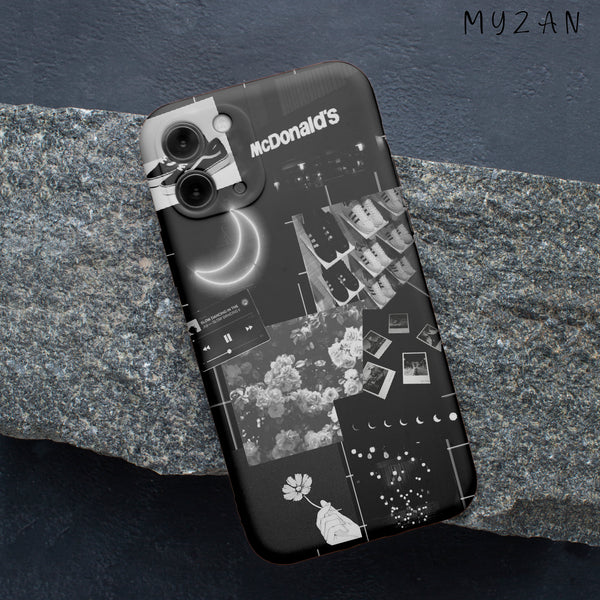 AC187 - Black Broken - Aesthetic Mobile Case