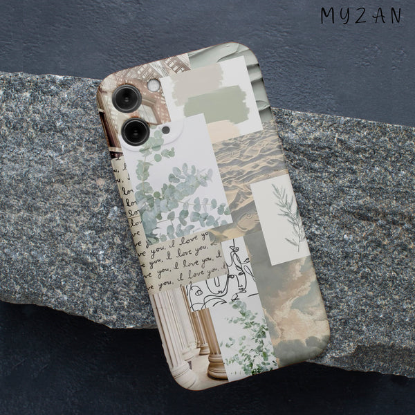 AC202 - Aesthetic Leaves College Mobile Case