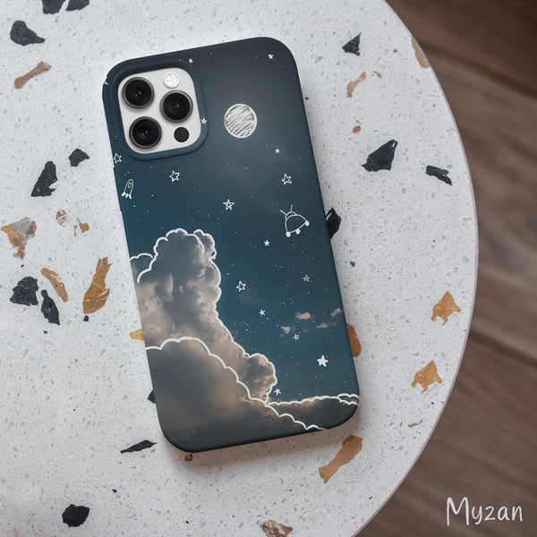 AC293 - Sky & Moon - Aesthetic Mobile Case