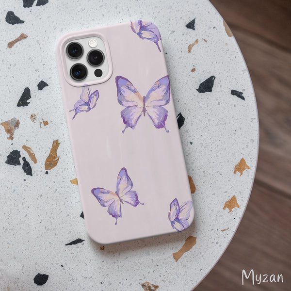 AC297 - Purple Butterfly - Aesthetic Mobile Case