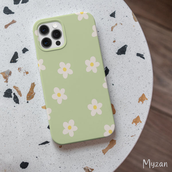 AC322 - Pastel Green Floral Mobile Case