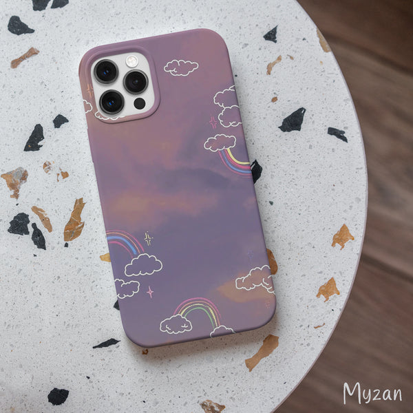 AC332 - Purple Clouds - Aesthetic Mobile Case