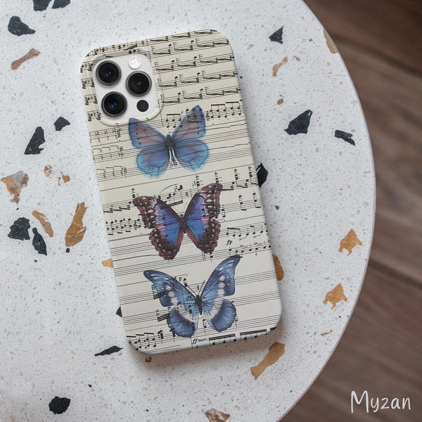 AC373 - Music Sheet - Butterfly Mobile Case