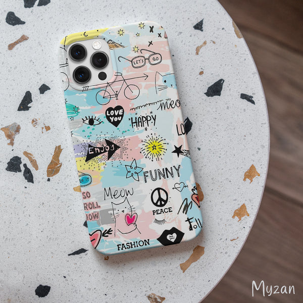 AC379 - Illustration Art - Aesthetic Mobile Case