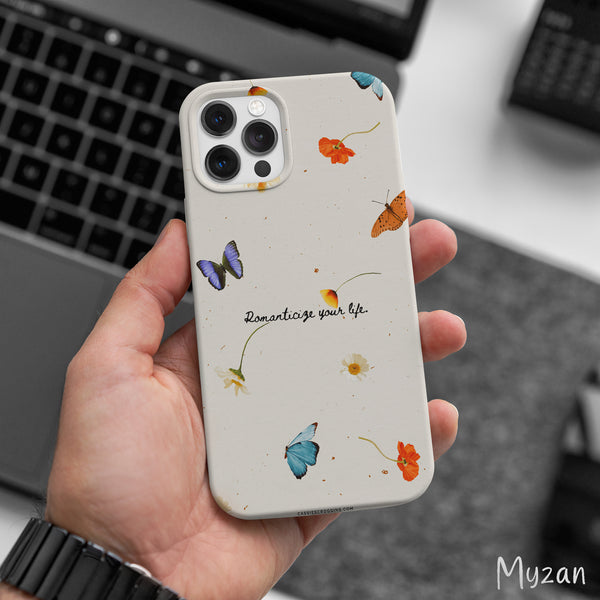 AC395 - Romanticize Your Life - Aesthetic Butterfly Mobile Case