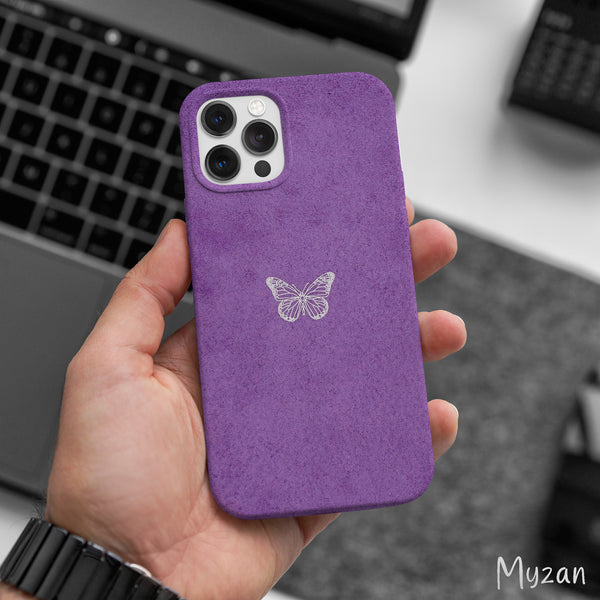 AC398 - Purple Butterfly - Aesthetic Mobile Case