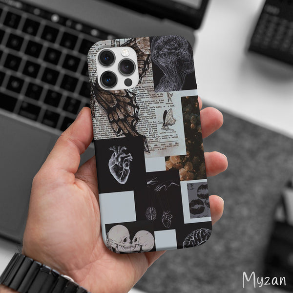 AC407 - Dark Collage - Aesthetic Mobile Case