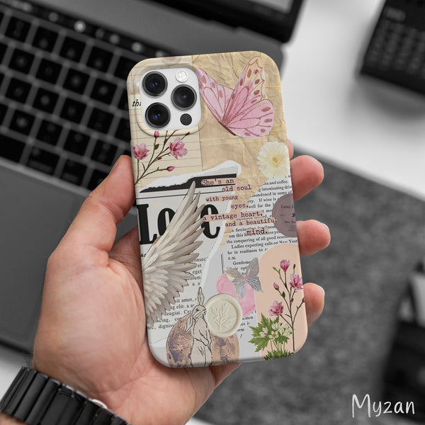 AC411 - Vintage Butterfly - Aesthetic Mobile Case