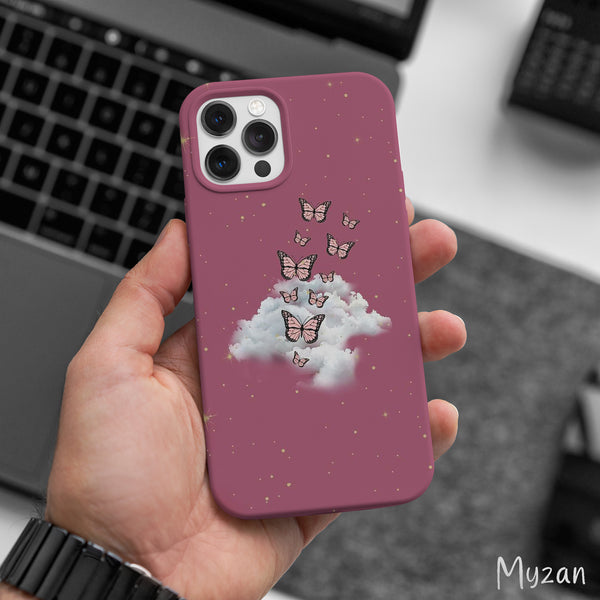 AC452 - Butterfly Clouds  - Aesthetic Mobile Case