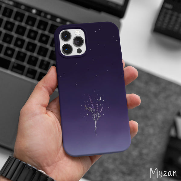 AC453 - Levender Floral - Aesthetic Mobile Case