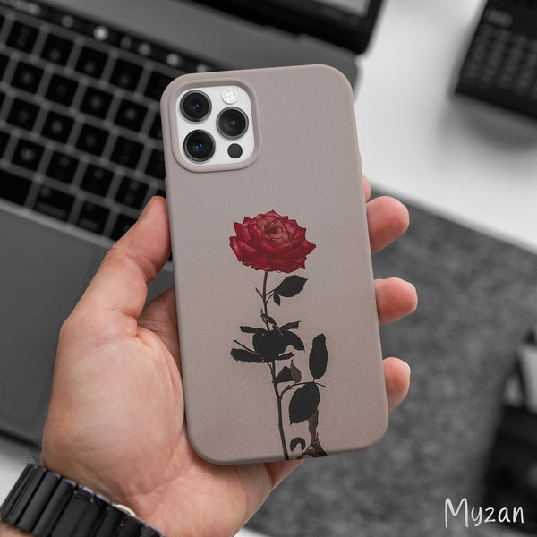 AC456 - Red Rose - Floral Mobile Case