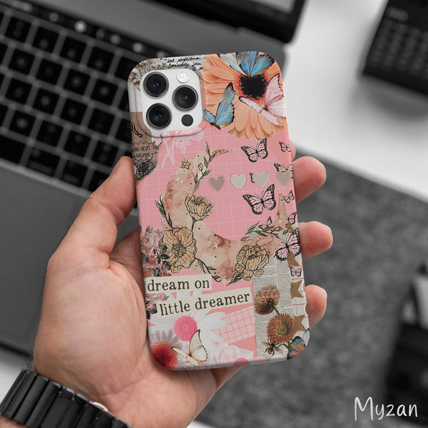 AC467 - Pink Butterfly - Aesthetic Mobile Case