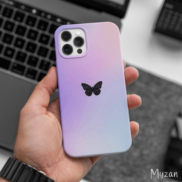 AC473 - Pastel Butterfly - Aesthetic Girl Mobile Case