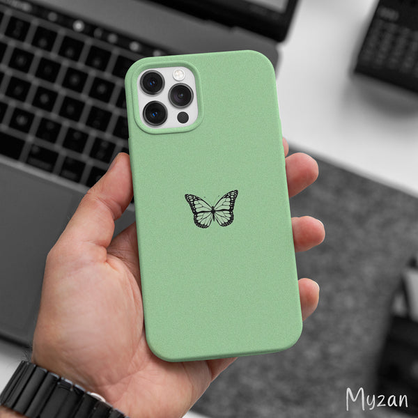 AC504 - Green Butterfly - Aesthetic Mobile Case