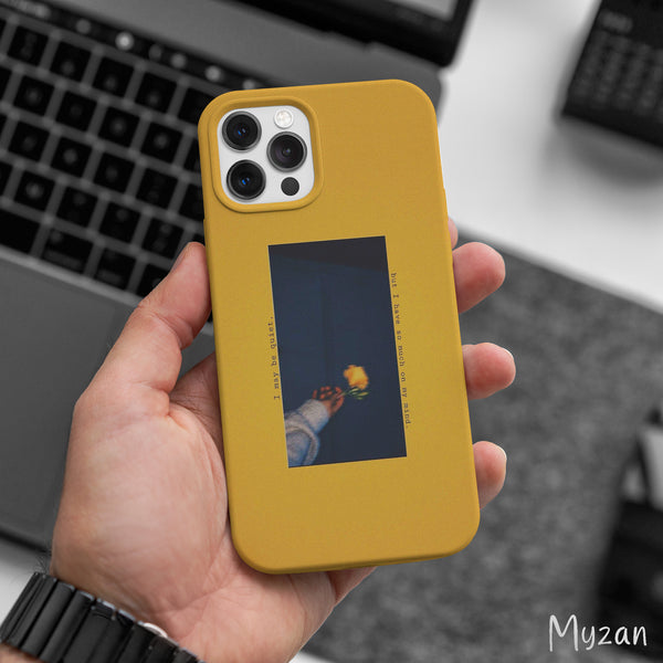 AC488 - Yellow Floral - Aesthetic Mobile Case