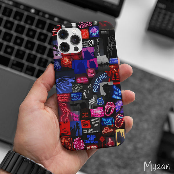 AC500 - Neon Collage - Aesthetic Mobile Case