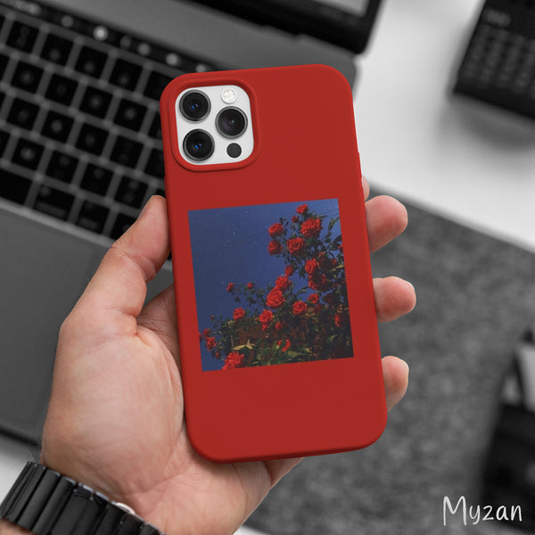 AC493 - Red Roses Polaroid - Aesthetic Mobile Case