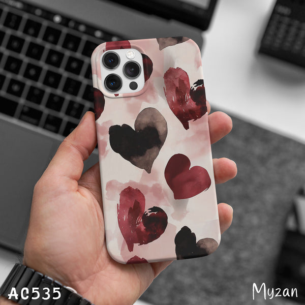 AC535 - Hearts - Aesthetic Mobile Case